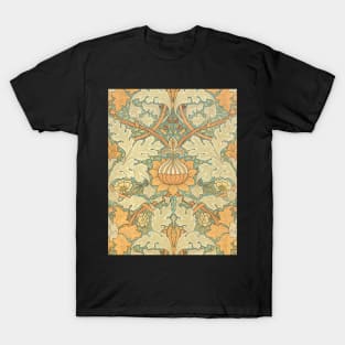 Fancy Floral Vintage Victorian Wallpaper Pattern T-Shirt